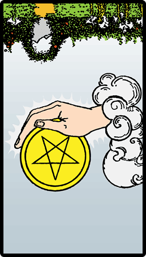 Ace of Pentacles (Reverse)